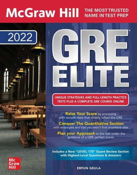 Erfun Geula: McGraw Hill GRE Elite 2022, Buch