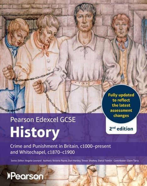 Titel: Pearson Edexcel GCSE History. Themenschwerpunkt: Verbrechen und Bestrafung in Großbritannien. Cover-Illustration: Historische Szene mit mehreren Personen.