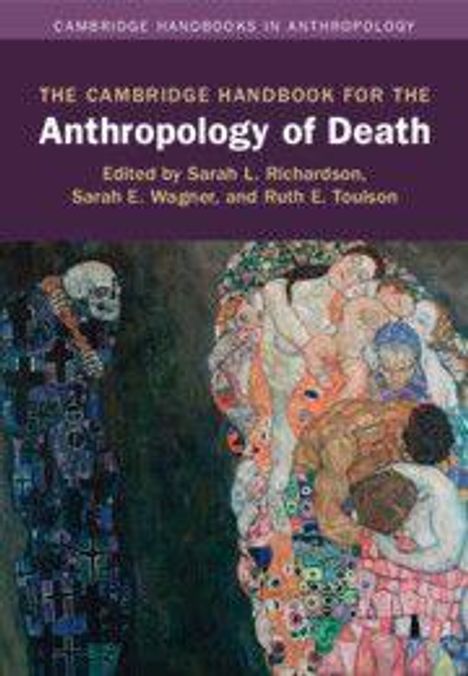 Titel: "The Cambridge Handbook for the Anthropology of Death". Links Gemälde von verschlungenen Figuren.