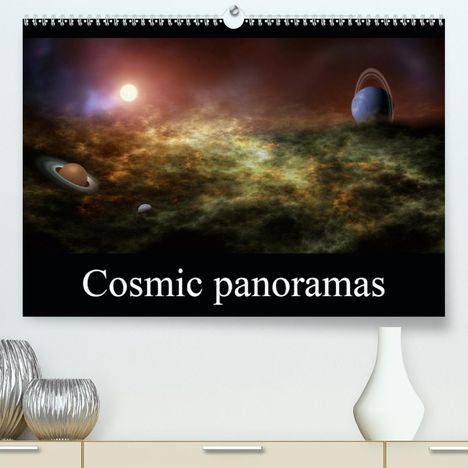 Alain Gaymard: Gaymard, A: Cosmic panoramas (Premium, hochwertiger DIN A2 W, Kalender