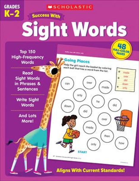 Scholastic Teaching Resources: Scholastic Success with Sight Words Workbook, Buch