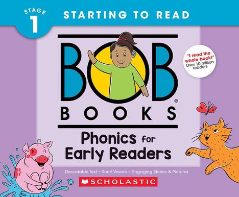 Liza Charlesworth: Bob Books - Phonics for Early Readers Hardcover Bind-Up Phonics, Ages 4 and Up, Kindergarten (Stage 1: Starting to Read), Buch