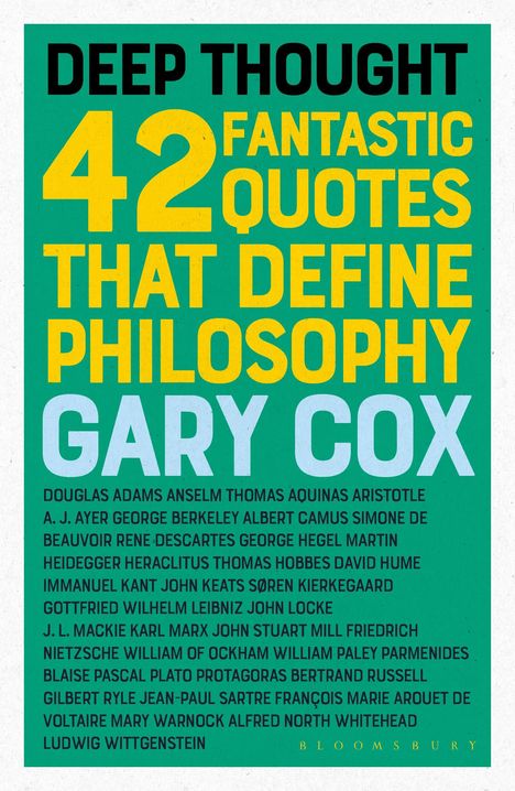 Gary Cox: Deep Thought, Buch