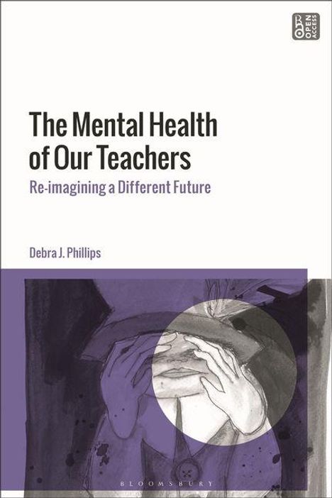 "The Mental Health of Our Teachers" und "Re-imagining a Different Future". Illustration: Hände halten einen runden Gegenstand.