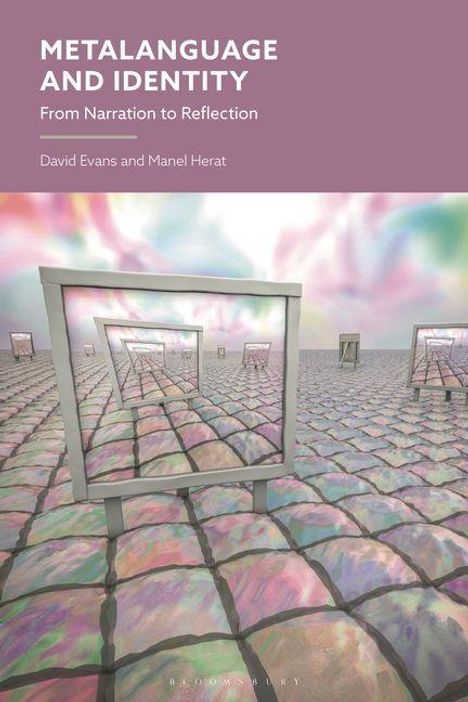 Text: Metalinguage and Identity: From Narration to Reflection. Autoren: David Evans und Manel Herat. Spiegel in surrealer Landschaft.