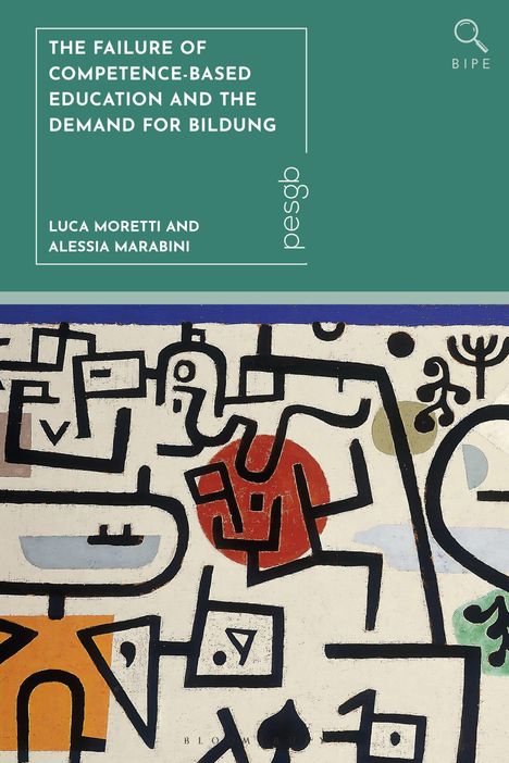 Text oben: "The Failure of Competence-Based Education and the Demand for Bildung" von Luca Moretti und Alessia Marabini, Illustration darunter.