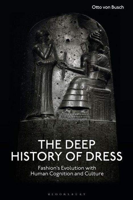 "THE DEEP HISTORY OF DRESS. Fashion's Evolution with Human Cognition and Culture. Otto von Busch." Relief zweier Figuren.
