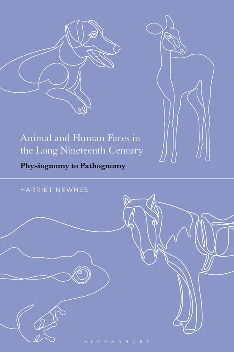 "Animal and Human Faces in the Long Nineteenth Century" steht über einer Line-Art-Zeichnung von Tieren: Hund, Reh, Pferd.