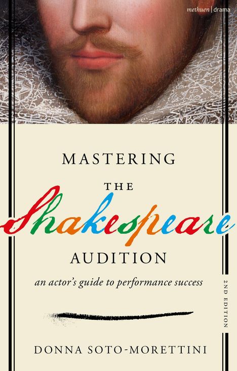 "Mastering the Shakespeare Audition: an actor’s guide to performance success" von Donna Soto-Morettini. Gemälde von Shakespeare.
