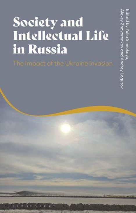 „Society and Intellectual Life in Russia. The Impact of the Ukraine Invasion.“ Herausgeber: Yulia Sinelnikova, Alexei Zhvotovtskov, Andrey Logutov. Himmel mit Sonne und Wolken.