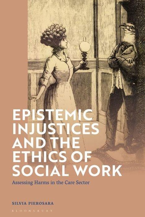 "Epistemic Injustices and the Ethics of Social Work" von Silvia Pierosara. Illustration: Frau mit Lampe und Mann mit Vogelkopf.