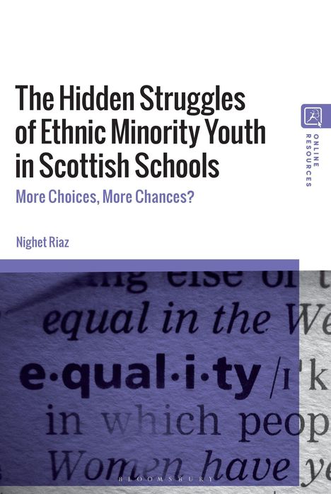 „The Hidden Struggles of Ethnic Minority Youth in Scottish Schools. More Choices, More Chances?“ Unten ein Foto von Jugendlichen.