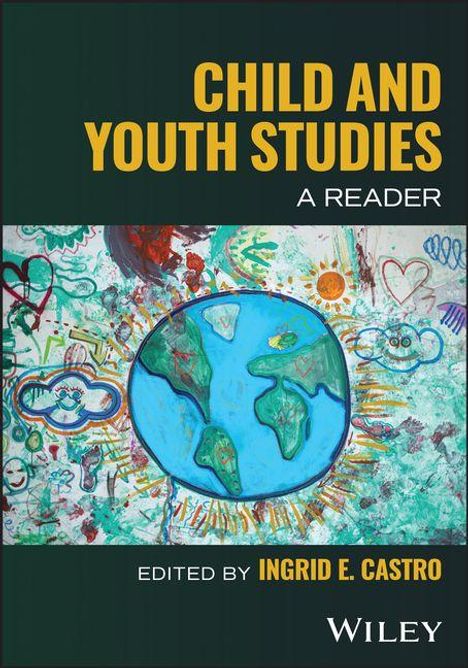 "CHILD AND YOUTH STUDIES A READER." Darunter eine bunte Zeichnung der Erde, umgeben von Herzen und Sonnen.
