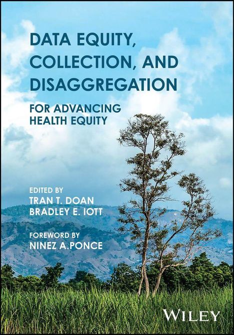 "DATA EQUITY, COLLECTION, AND DISAGGREGATION" über einem Baum mit Bergen im Hintergrund, darunter Herausgebernamen.