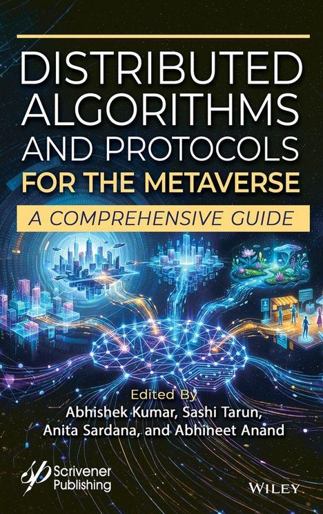 „Distributed Algorithms and Protocols for the Metaverse: A Comprehensive Guide.“ Illustration von vernetzten digitalen Welten.