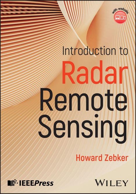 Titel: "Introduction to Radar Remote Sensing". Autor: Howard Zebker. Hintergrund: Wellenförmige Linien in Erdtönen.