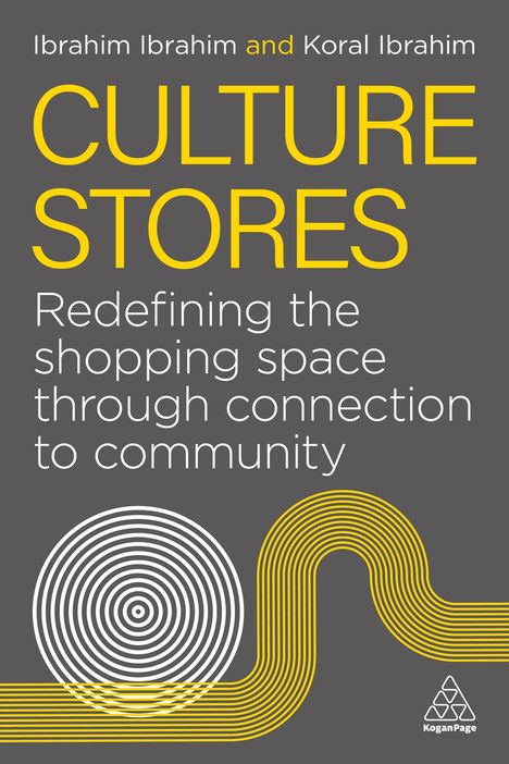 "CULTURE STORES: Redefining the shopping space through connection to community" in einem modernen Grafikdesign.