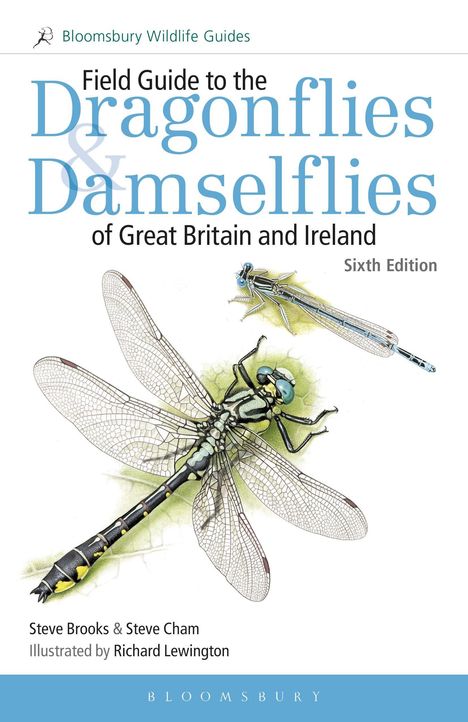 „Field Guide to the Dragonflies & Damselflies of Great Britain and Ireland, Sixth Edition.“ Zwei Libellen-Illustrationen.