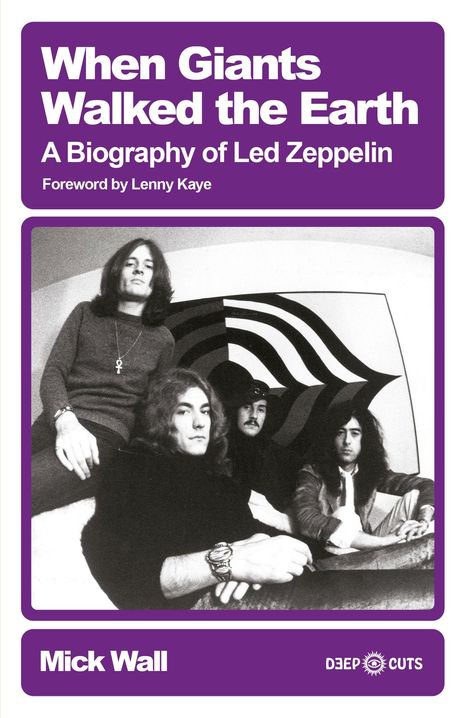 "When Giants Walked the Earth" ist der Titel. Schwarz-weißes Bandfoto von vier Männern vor einem psychedelischen Hintergrund.