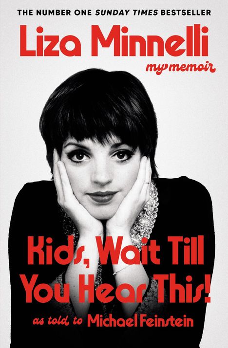 Text oben: “THE NUMBER ONE SUNDAY TIMES BESTSELLER.” darunter Name in rot. Frau mit schwarzen Haaren stützt Kinn auf Hände.
