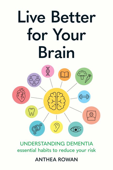 "Live Better For Your Brain" und "ANTHEA ROWAN", gelbes Drachen-Logo mit "yellow kite", "FINAL COVER TO BE REVEALED".