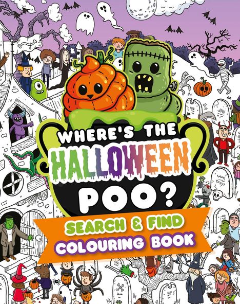 Alex Hunter: Where's the Halloween Poo? Search & Find Colouring Book, Buch