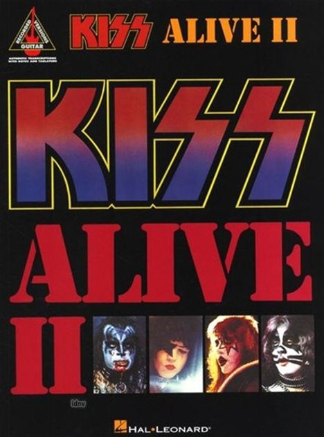 Kiss: Kiss - Alive II, Noten