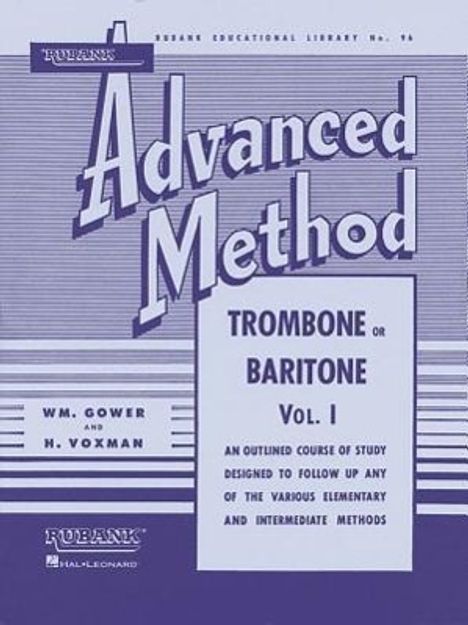Rubank Advanced Method - Trombone or Baritone, Vol. 1, Buch