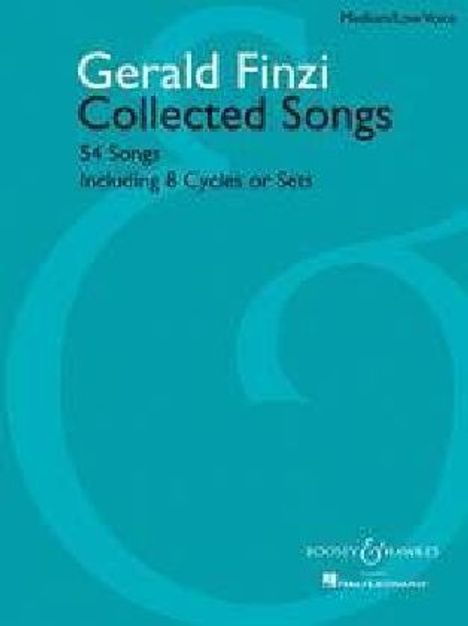Gerald Finzi Collected Songs: 54 Songs, Including 8 Cycles or Sets, Buch