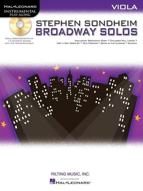 Stephen Sondheim - Broadway Solos, Buch