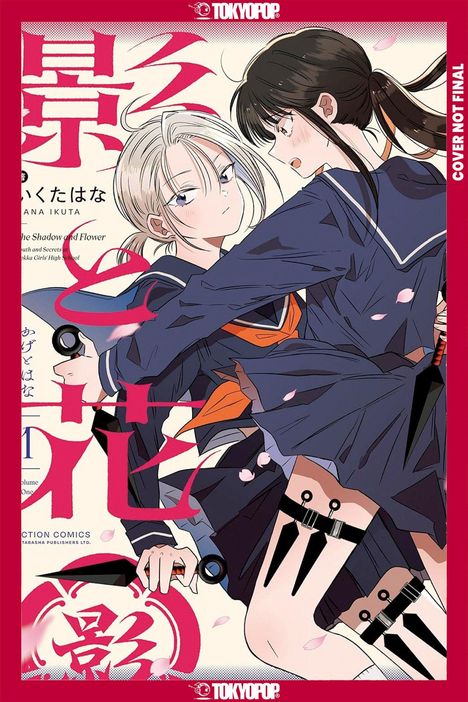 "Tokyo Pop" oben, "Cover Not Final" rechts. Zwei Mädchen in Schuluniform, eins mit dunklem, das andere mit hellem Haar.