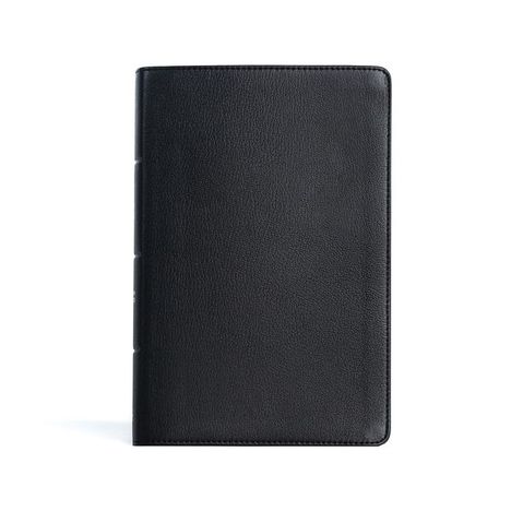 Csb Bibles By Holman: CSB Personal Size Giant Print Bible, Black Genuine Leather, Buch