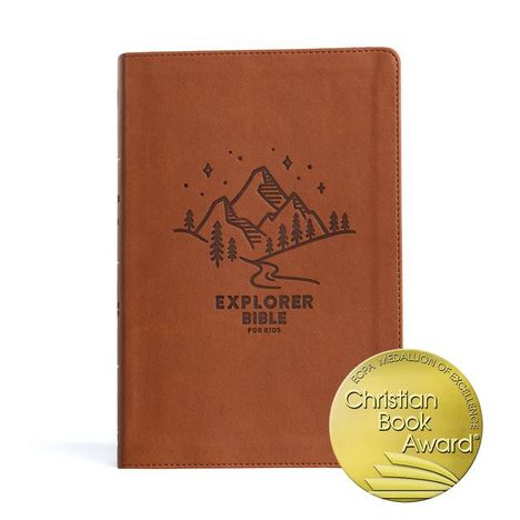 Csb Bibles By Holman: CSB Explorer Bible for Kids, Brown Mountains Leathertouch: Placing God's Word in the Middle of God's World, Buch