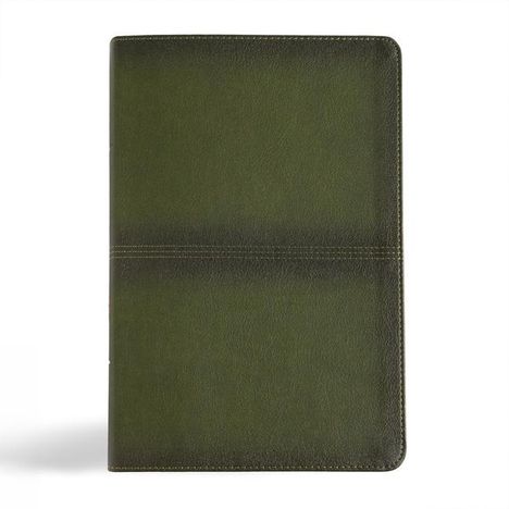CSB Men's Daily Bible, Olive Leathertouch, Indexed, Buch