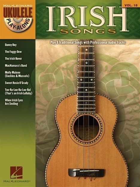 Irish Songs - Ukulele Play-Along Vol. 18 Book/Online Audio, Buch