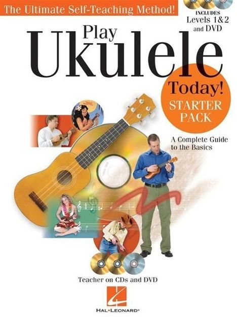 Barrett Tagliarino: Play Ukulele Today! Starter Pack: A Complete Guide to the Basics [With 2 CDs and DVD], Buch