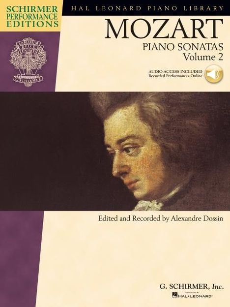 Mozart Piano Sonatas, Volume 2 - Schirmer Performance Editions with Recorded Performances, Buch