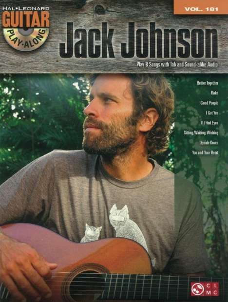 Jack Johnson: Jack Johnson: Guitar Play-Along Volume 181, Buch