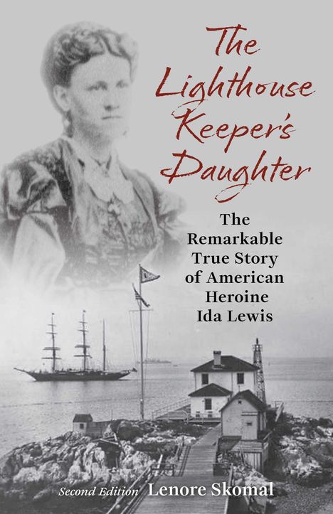 „The Lighthouse Keeper's Daughter“ lautet der Titel. Ein altes Foto zeigt eine Frau, ein Segelschiff und einen Leuchtturm.