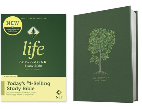 NLT Life Application Study Bible, Third Edition (Red Letter, Hardcover), Buch