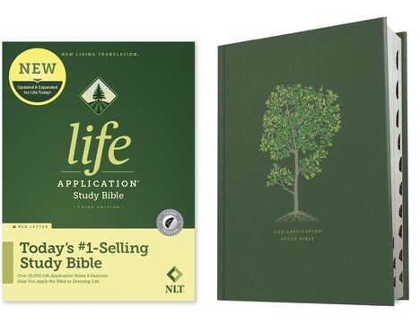 NLT Life Application Study Bible, Third Edition (Red Letter, Hardcover, Indexed), Buch