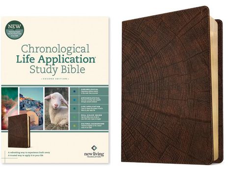 NLT Chronological Life Application Study Bible, Second Edition (Leatherlike, Heritage Oak Brown), Buch