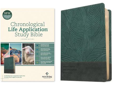 NLT Chronological Life Application Study Bible, Second Edition (Leatherlike, Palm Forest Teal), Buch