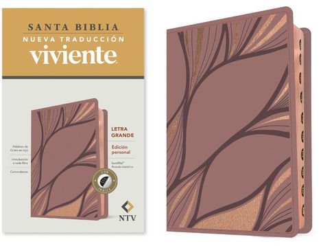 Santa Biblia Ntv, Edición Personal, Letra Grande (Sentipiel, Rosado Metálico, Índice), Buch