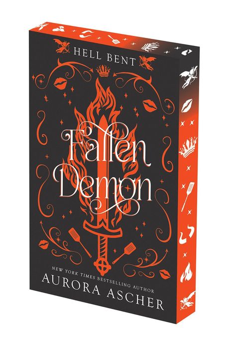 Cover to be revealed soon! FALLEN DEMON: DLE by Aurora Ascher. Unten ein stilisiertes blaues Buch-Logo mit "k".