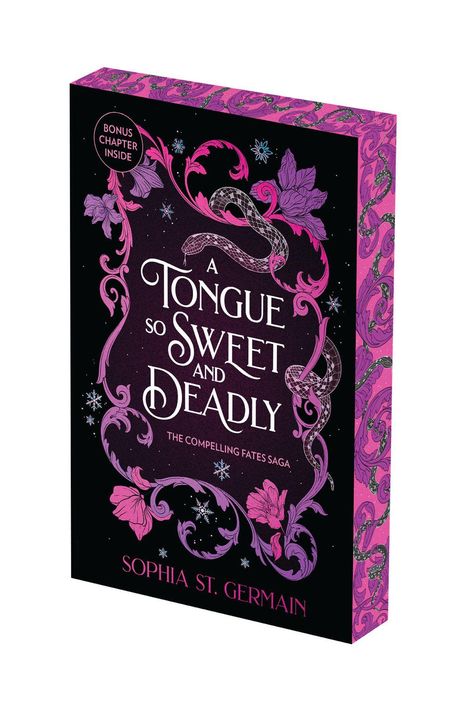 Text: "A TONGUE SO SWEET AND DEADLY: DELUXE LIMITED EDITION by Sophia St. Germain". Blaues Logo mit einem 'k'.