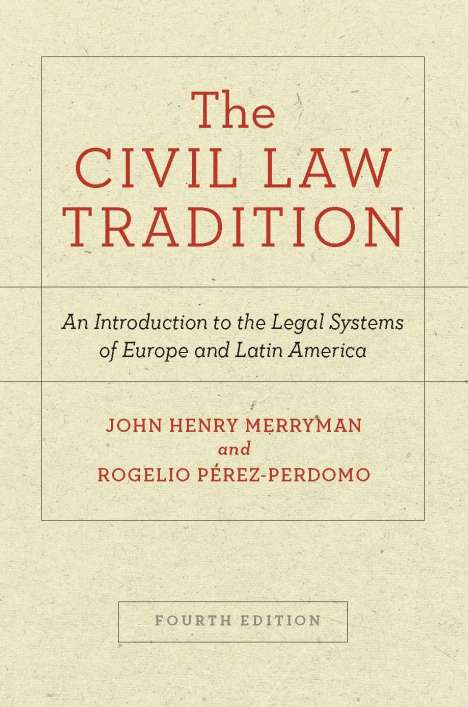 John Henry Merryman: The Civil Law Tradition, Buch