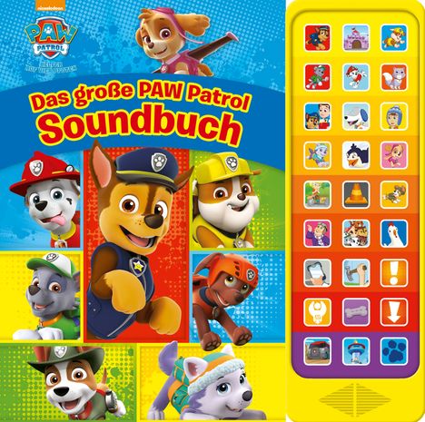 Das große PAW Patrol Soundbuch - 27-Button-Soundbuch mit 24 Seiten für Kinder ab 3 Jahren, Buch