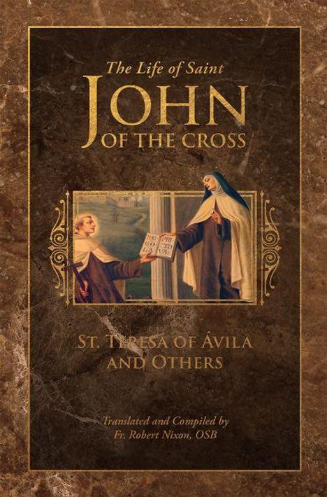 "The Life of Saint John of the Cross" oben, "St. Teresa of Ávila and Others" darunter. Illustration von Heiligen.