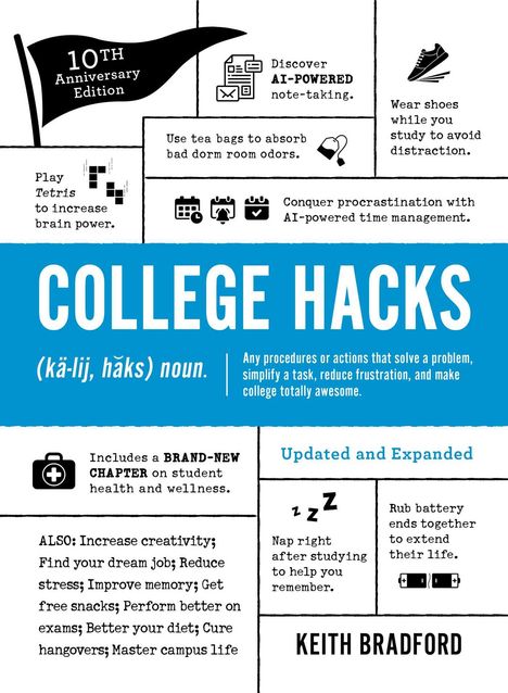 Keith Bradford: College Hacks: Updated and Expanded, Buch